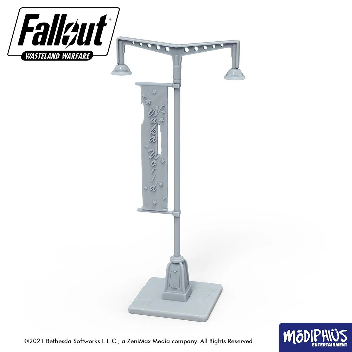 Fallout: Wasteland Warfare - Print at Home - Nuka World Parking Lot STL