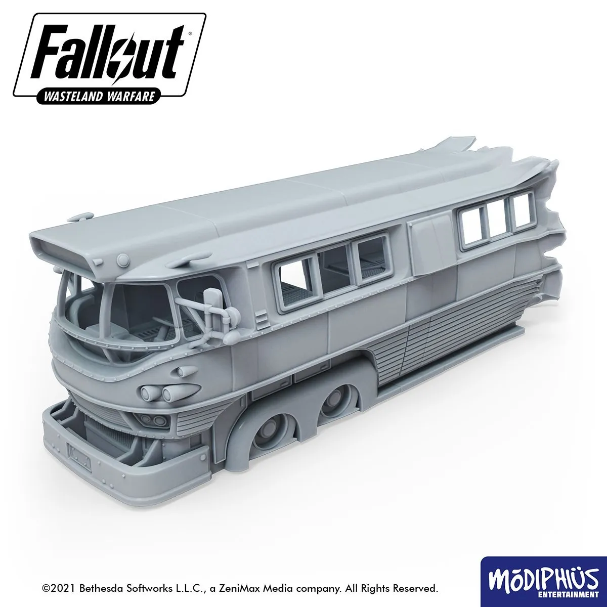 Fallout: Wasteland Warfare - Print at Home - Nuka World Parking Lot STL