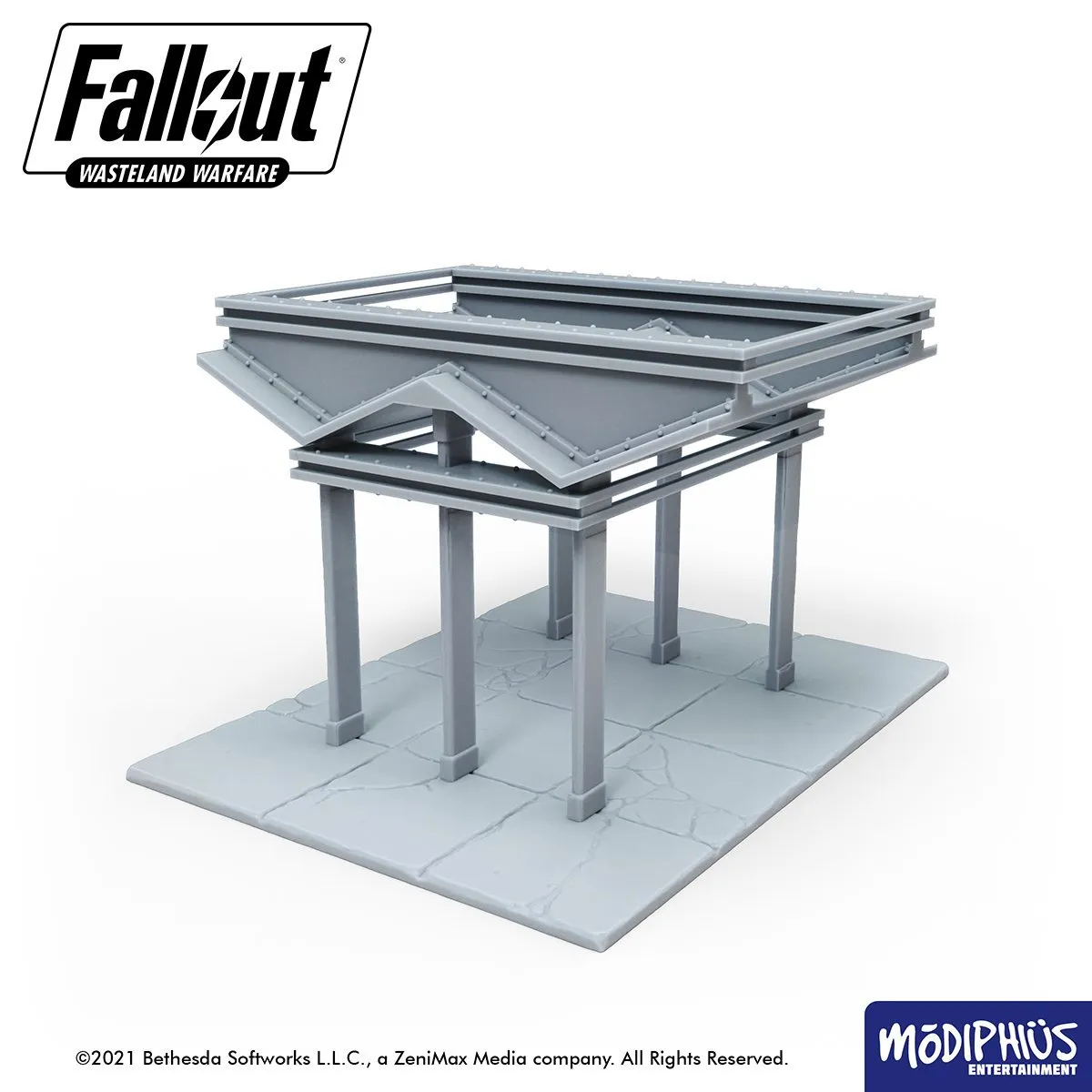 Fallout: Wasteland Warfare - Print at Home - Nuka World Parking Lot STL