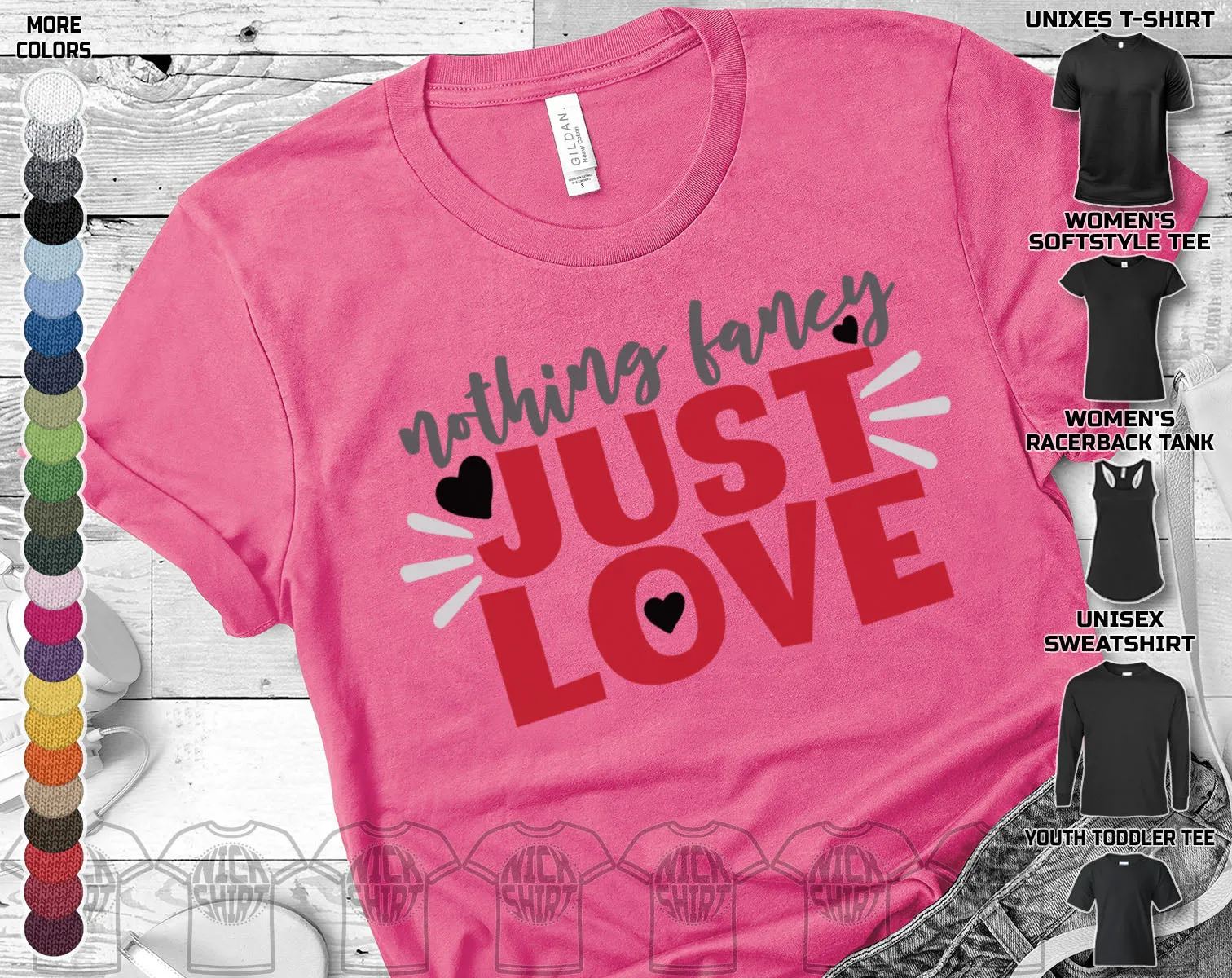 Fancy Love Happy Valentine's Day Heart Friends Girlfriend Boyfriend Wife Husband Family Gift Unisex T-Shirt