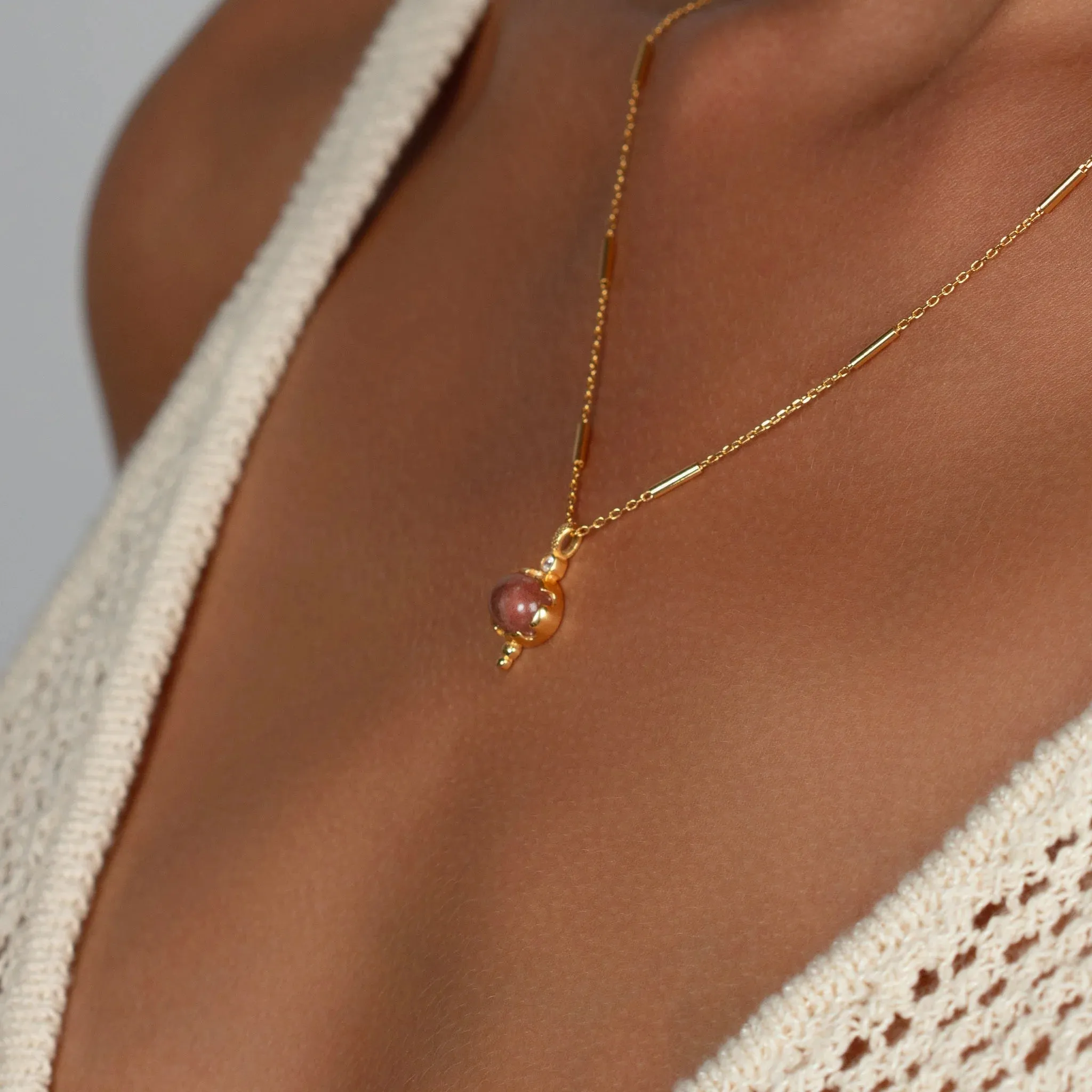 Fat Strawberry Necklace