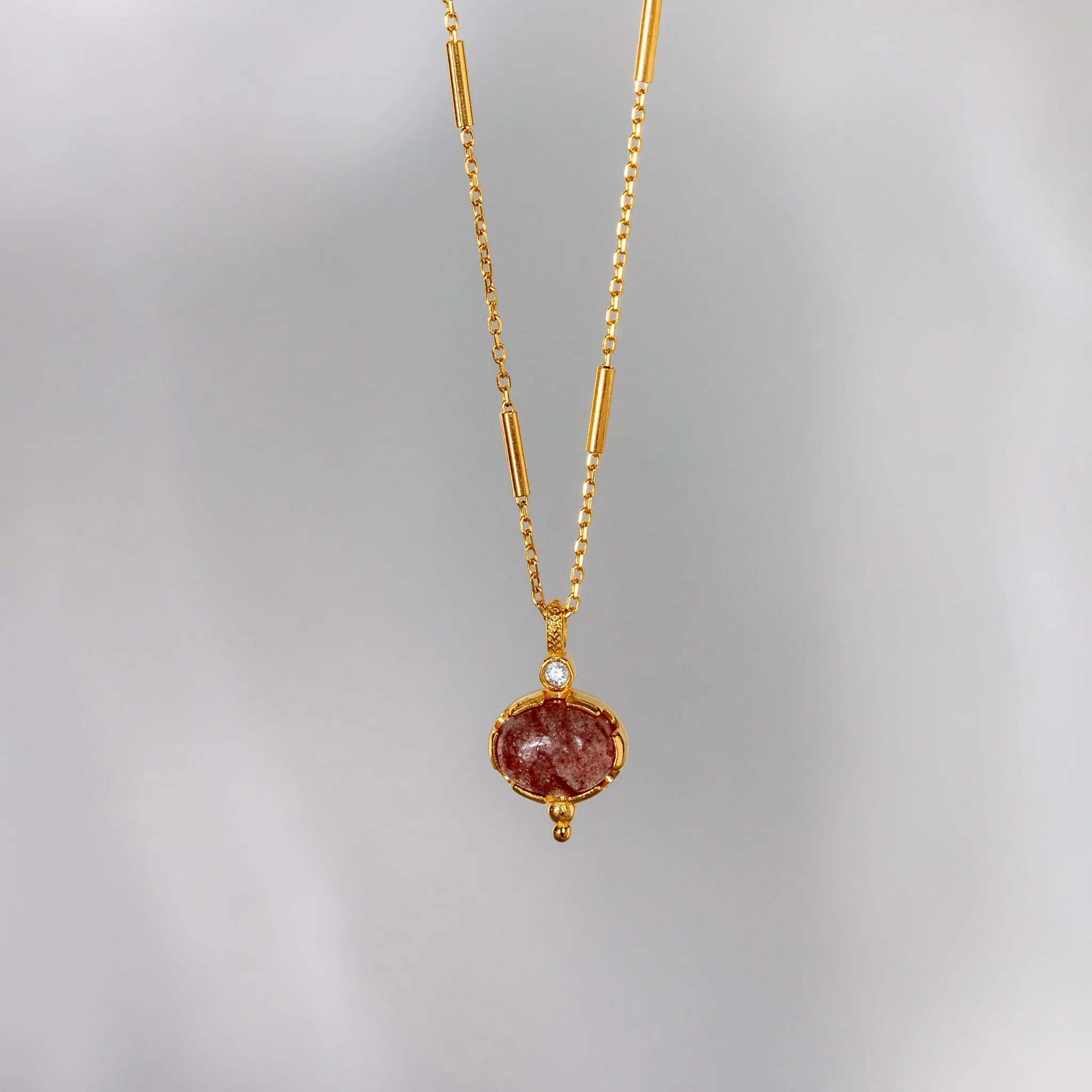 Fat Strawberry Necklace