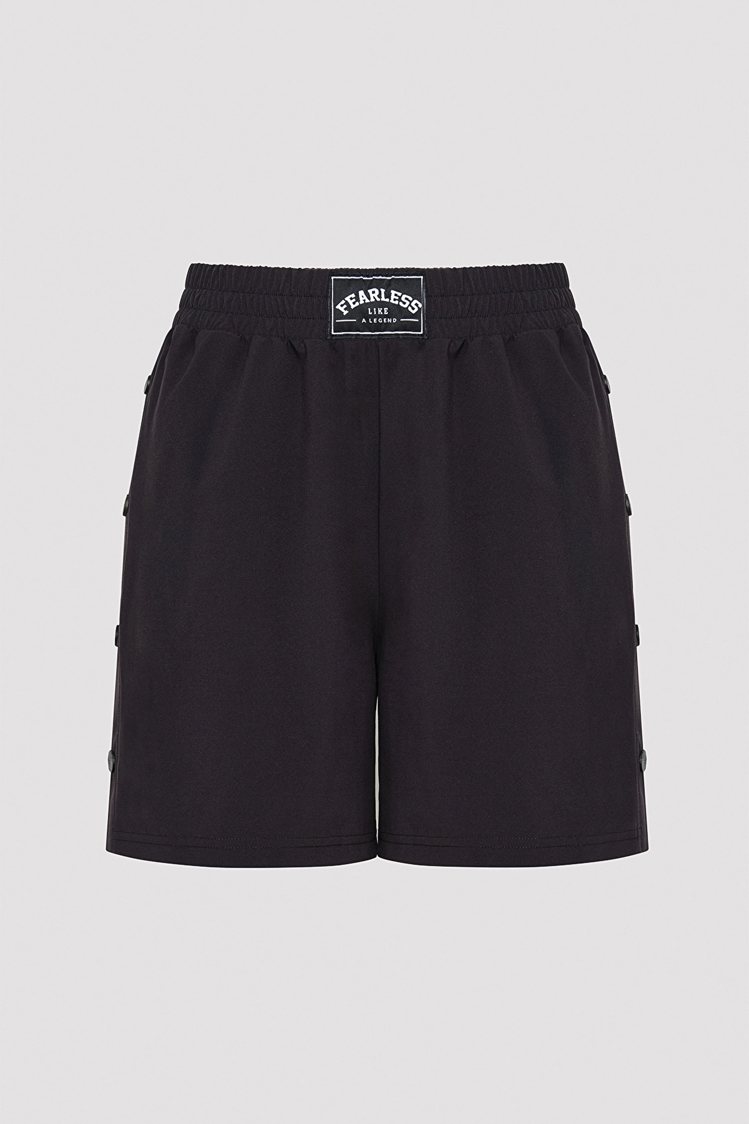 Fearless Black Sports Shorts - Seren Ay Çetin Collection