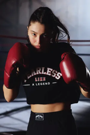 Fearless Black Sports Shorts - Seren Ay Çetin Collection