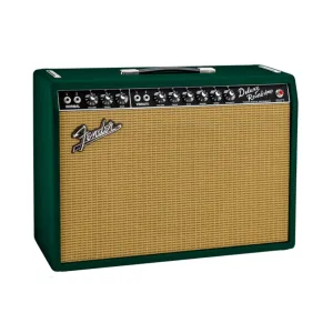 Fender '65 Deluxe Reverb 1x12" Tube Combo Amplifier - British Racing Green/Wheat