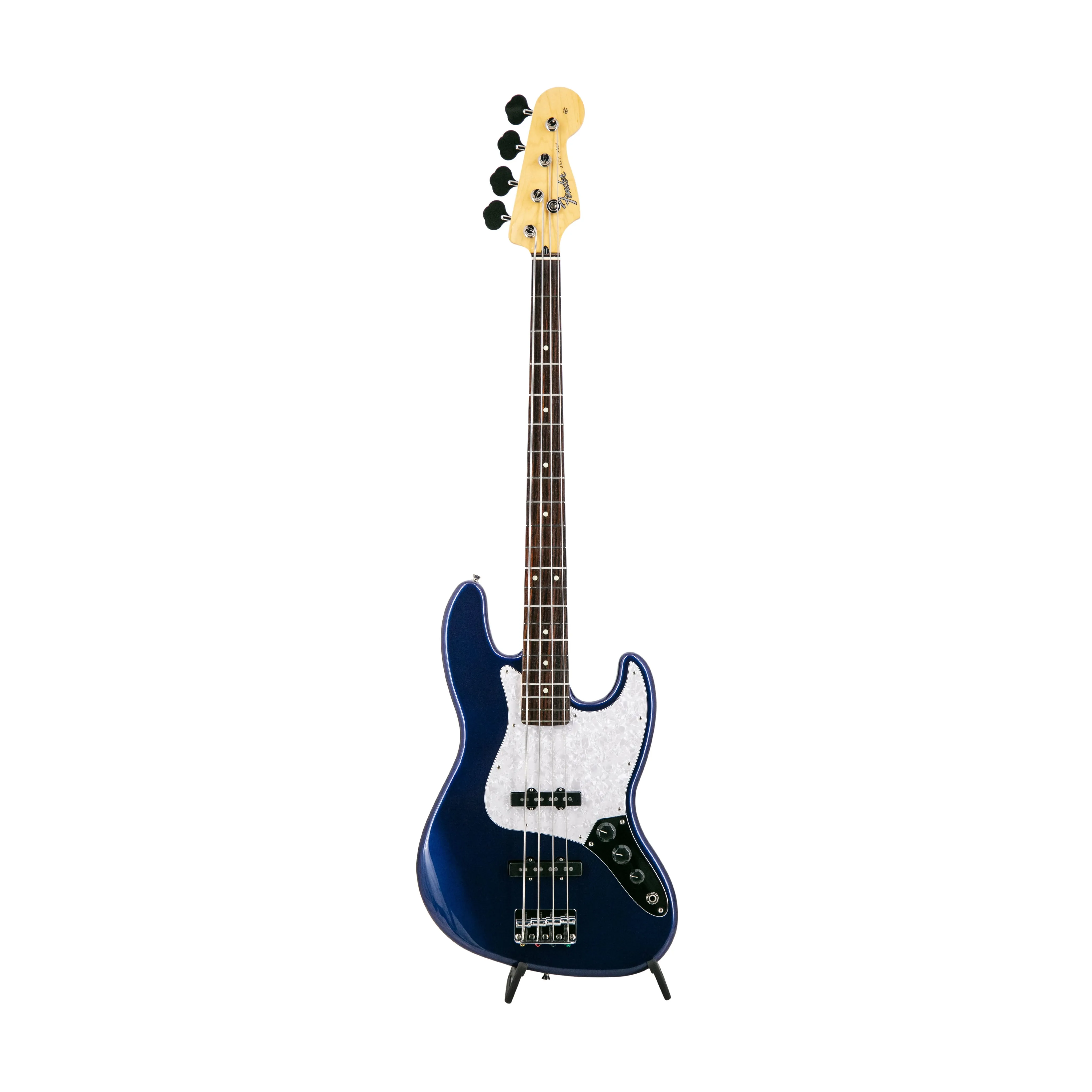 Fender FSR Collection Hybrid II Jazz Bass Guitar, RW FB, Azurite Metallic