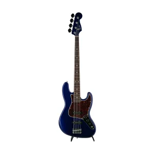 Fender FSR Collection Hybrid II Jazz Bass Guitar, RW FB, Deep Ocean Metallic