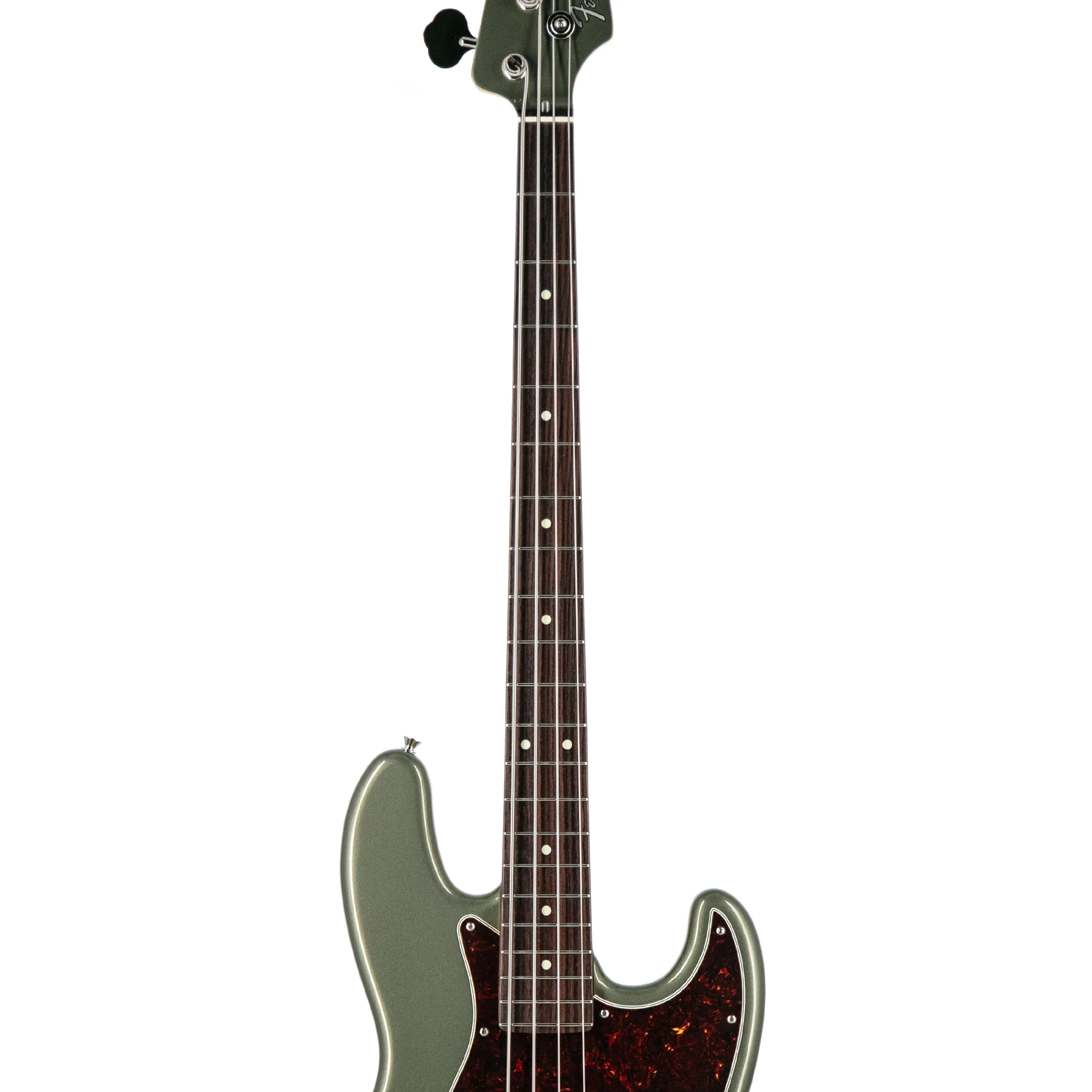 Fender FSR Collection Hybrid II Jazz Bass Guitar, RW FB, Jasper Olive Metallic