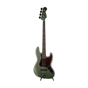 Fender FSR Collection Hybrid II Jazz Bass Guitar, RW FB, Jasper Olive Metallic