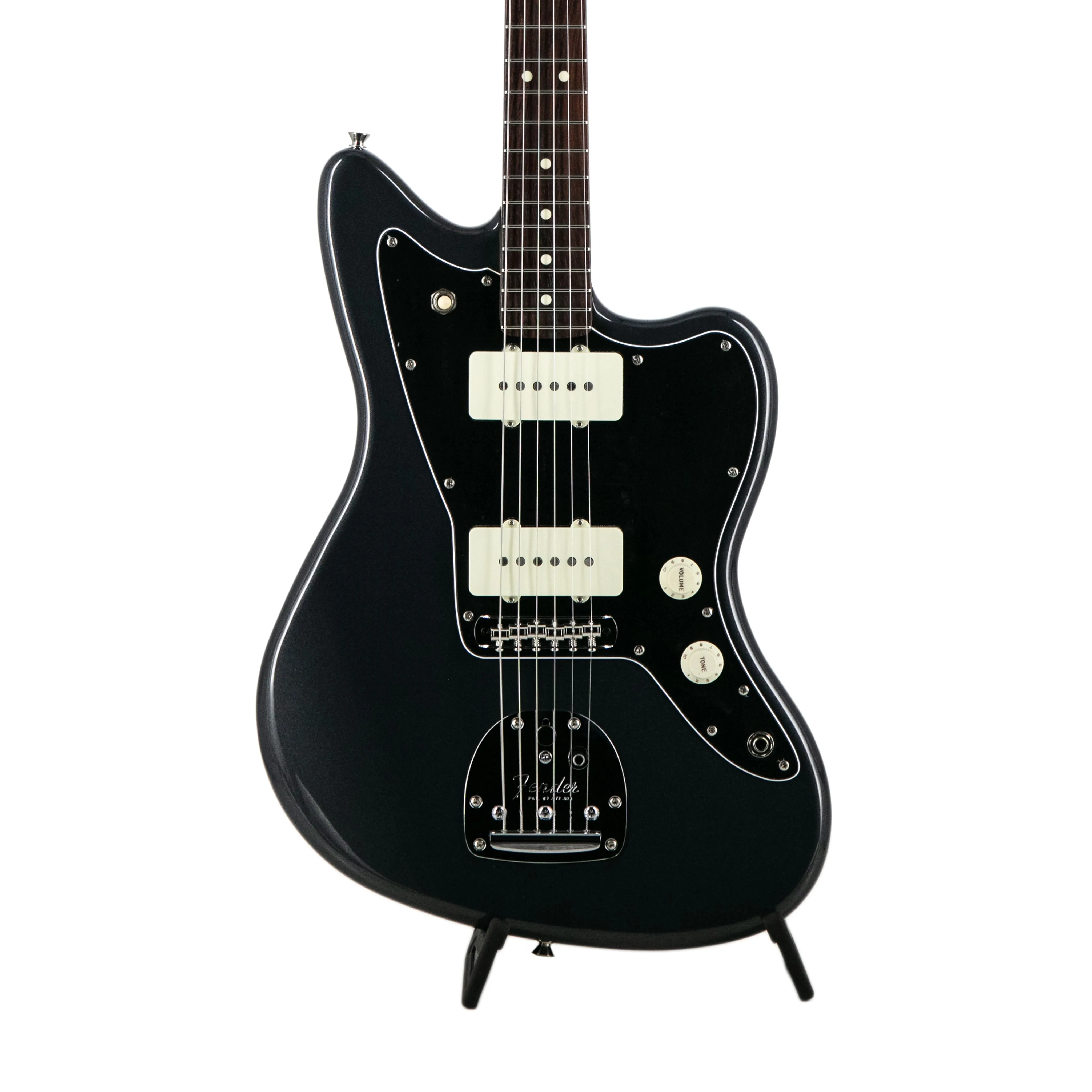 Fender FSR Collection Hybrid II Jazzmaster Electric Guitar, RW FB, Charcoal Frost Metallic