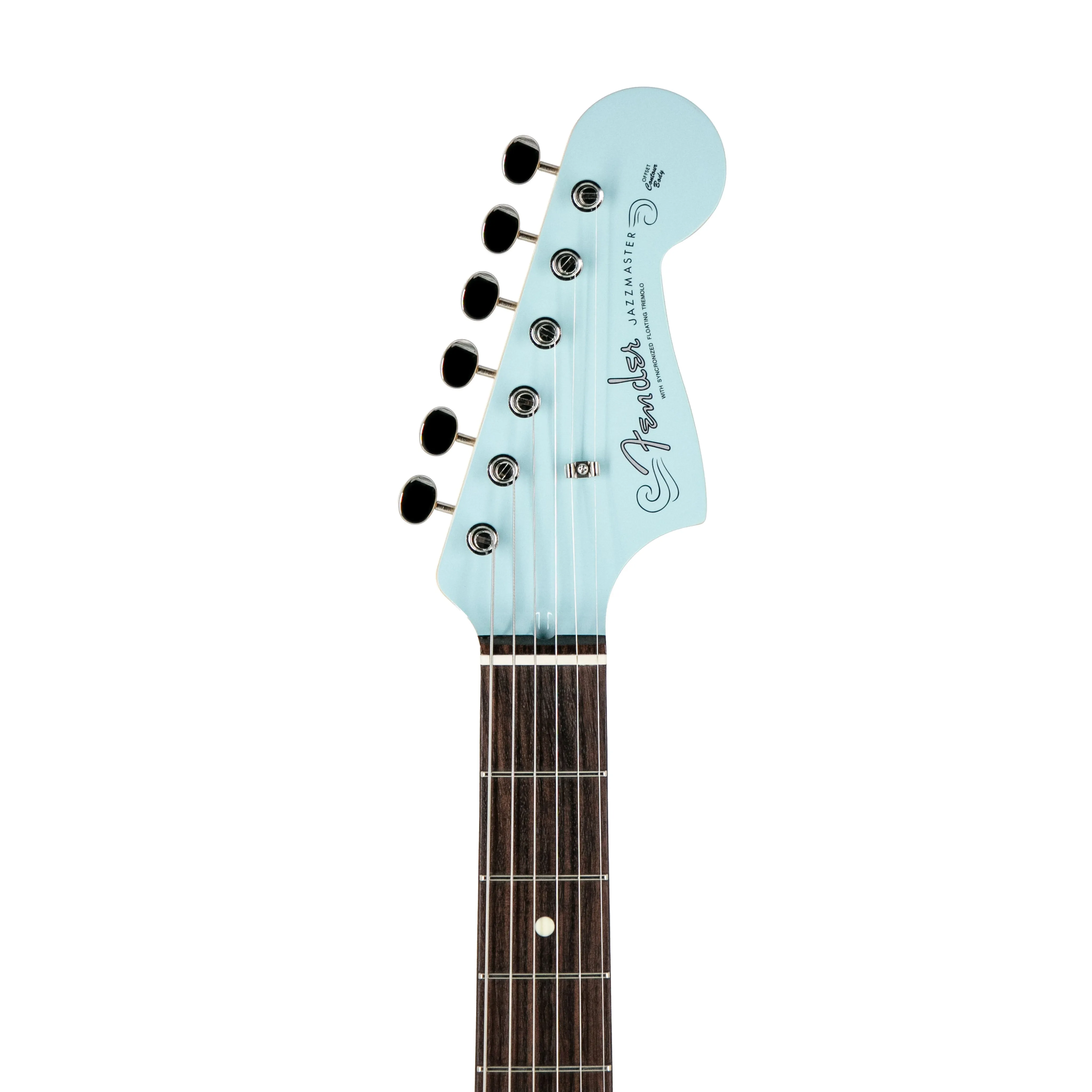 Fender FSR Collection Hybrid II Jazzmaster Electric Guitar, RW FB, Daphne Blue