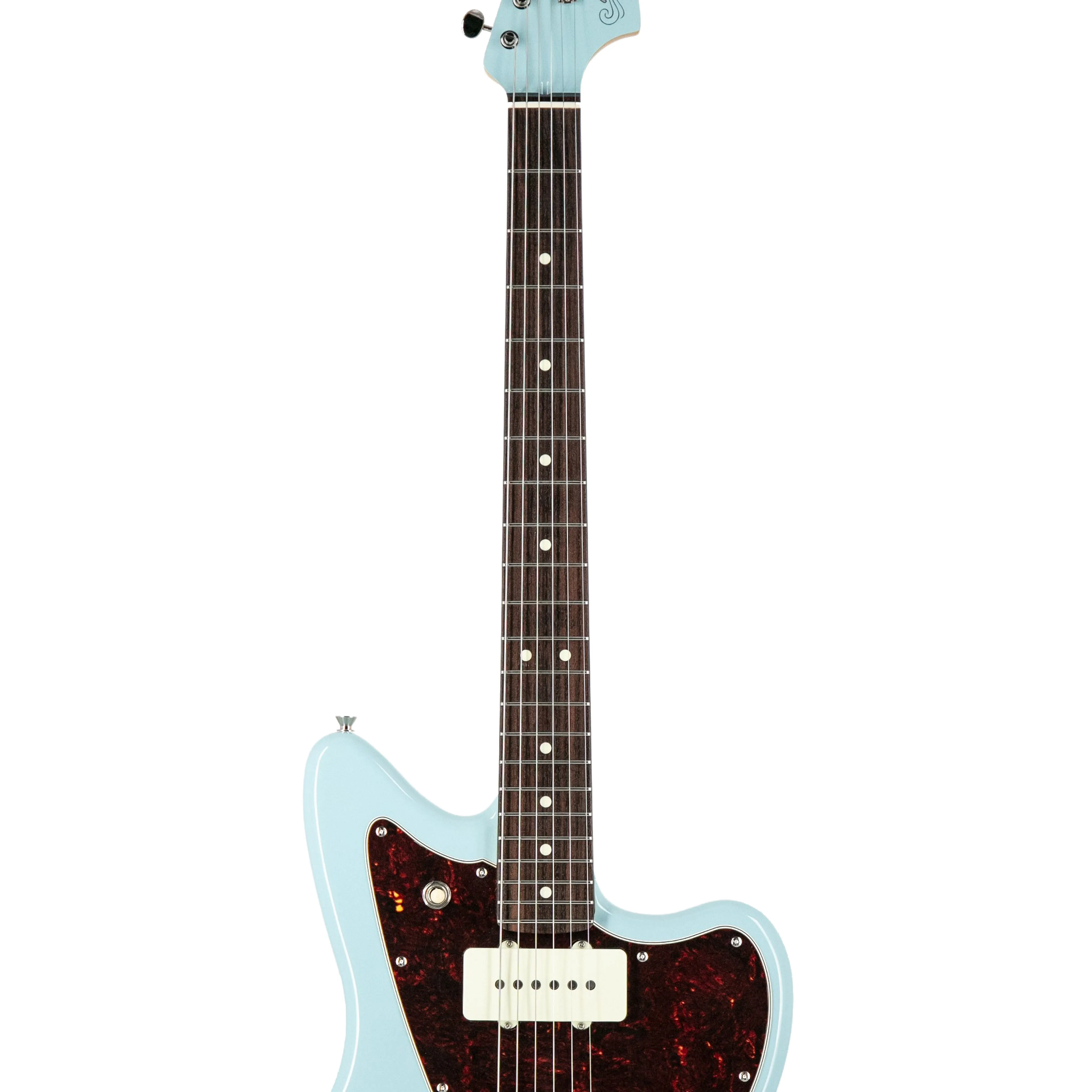 Fender FSR Collection Hybrid II Jazzmaster Electric Guitar, RW FB, Daphne Blue