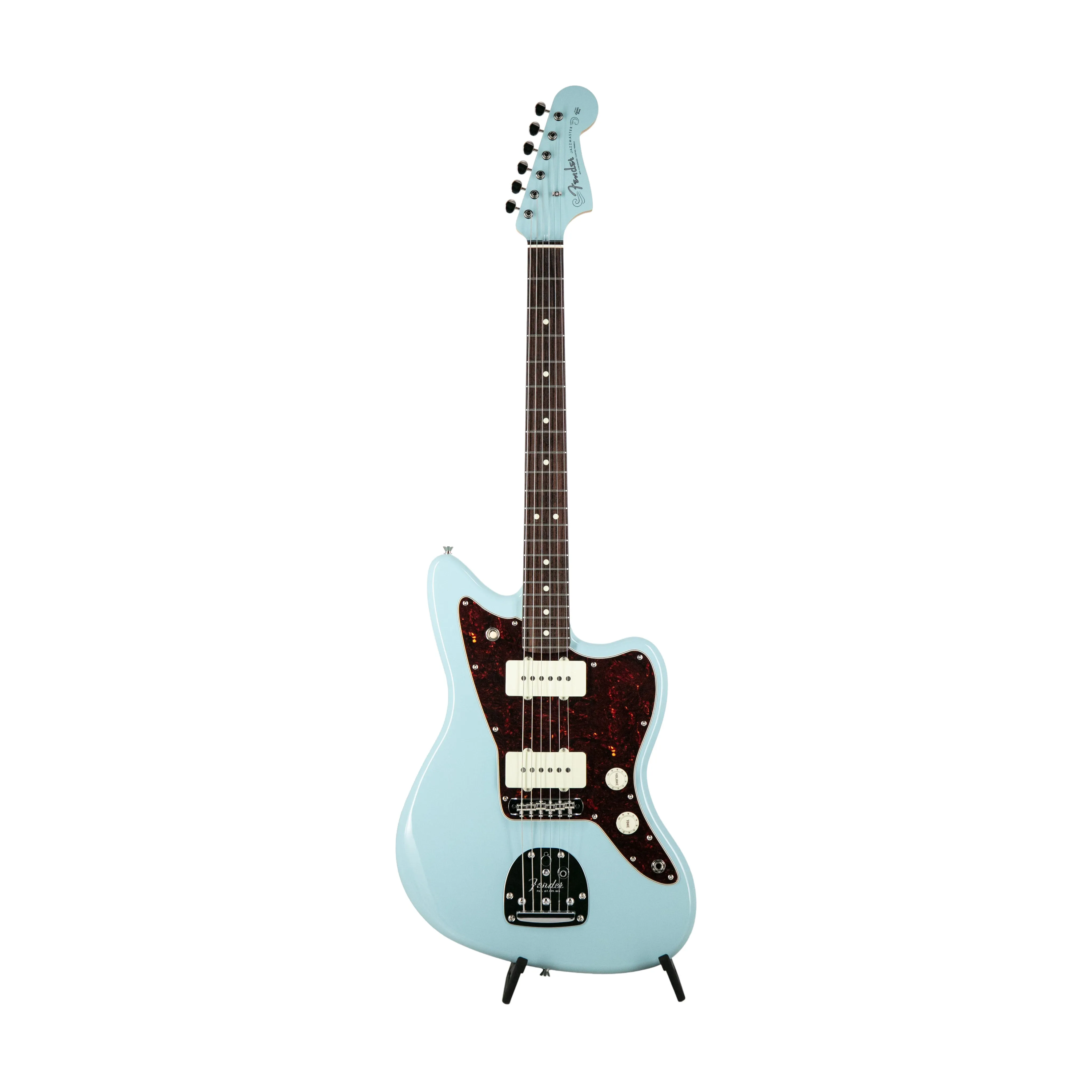 Fender FSR Collection Hybrid II Jazzmaster Electric Guitar, RW FB, Daphne Blue