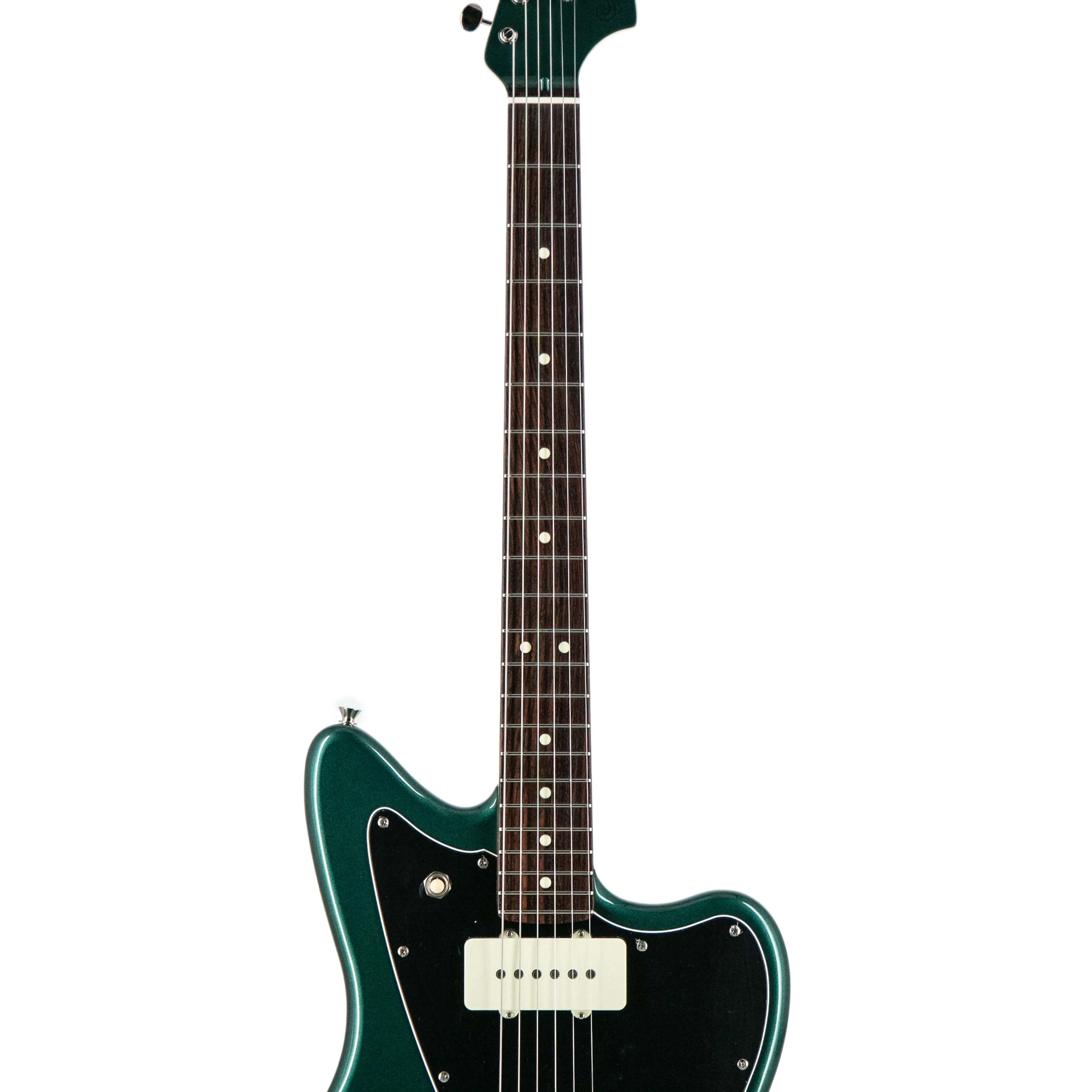Fender FSR Collection Hybrid II Jazzmaster Electric Guitar, RW FB, Sherwood Green Metallic