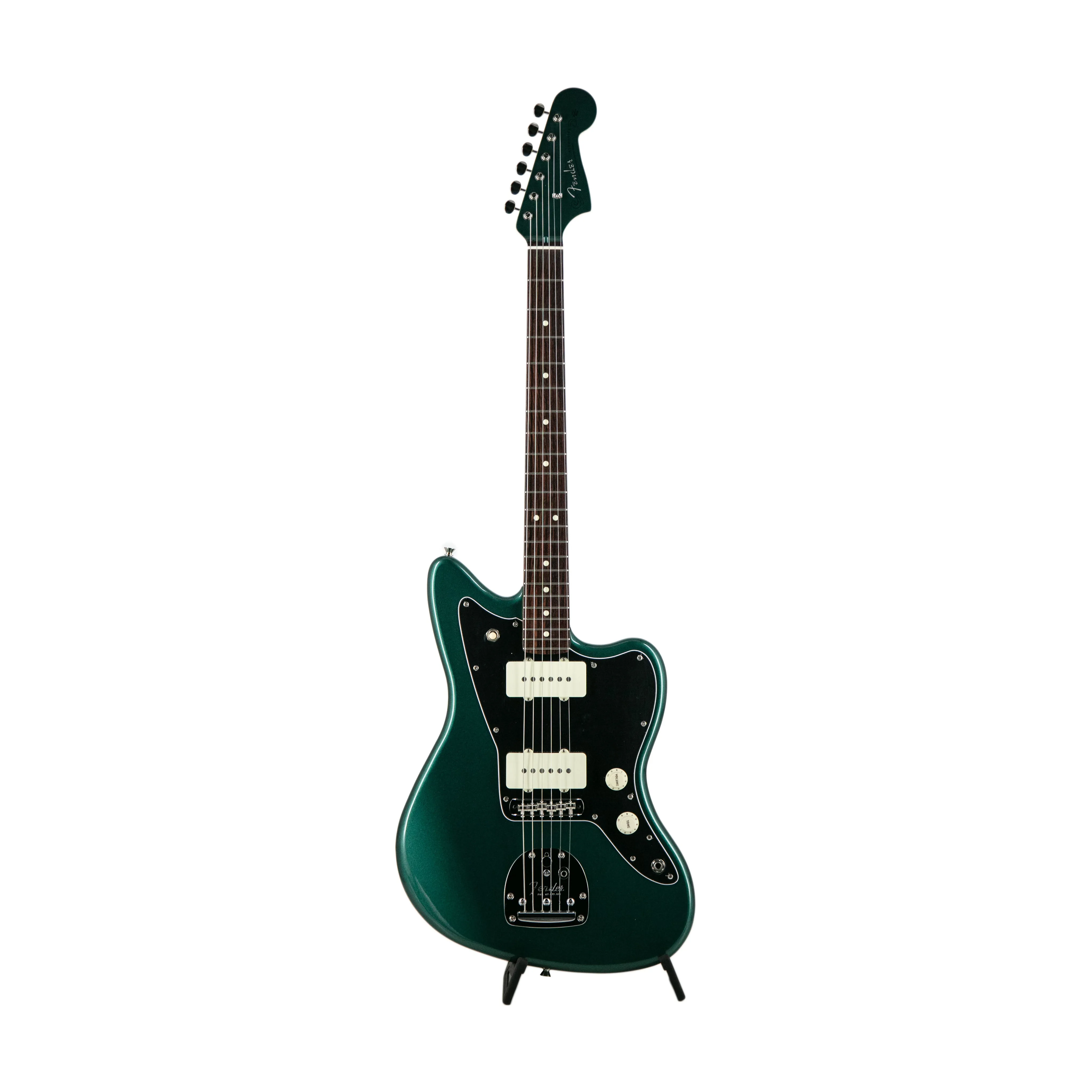 Fender FSR Collection Hybrid II Jazzmaster Electric Guitar, RW FB, Sherwood Green Metallic