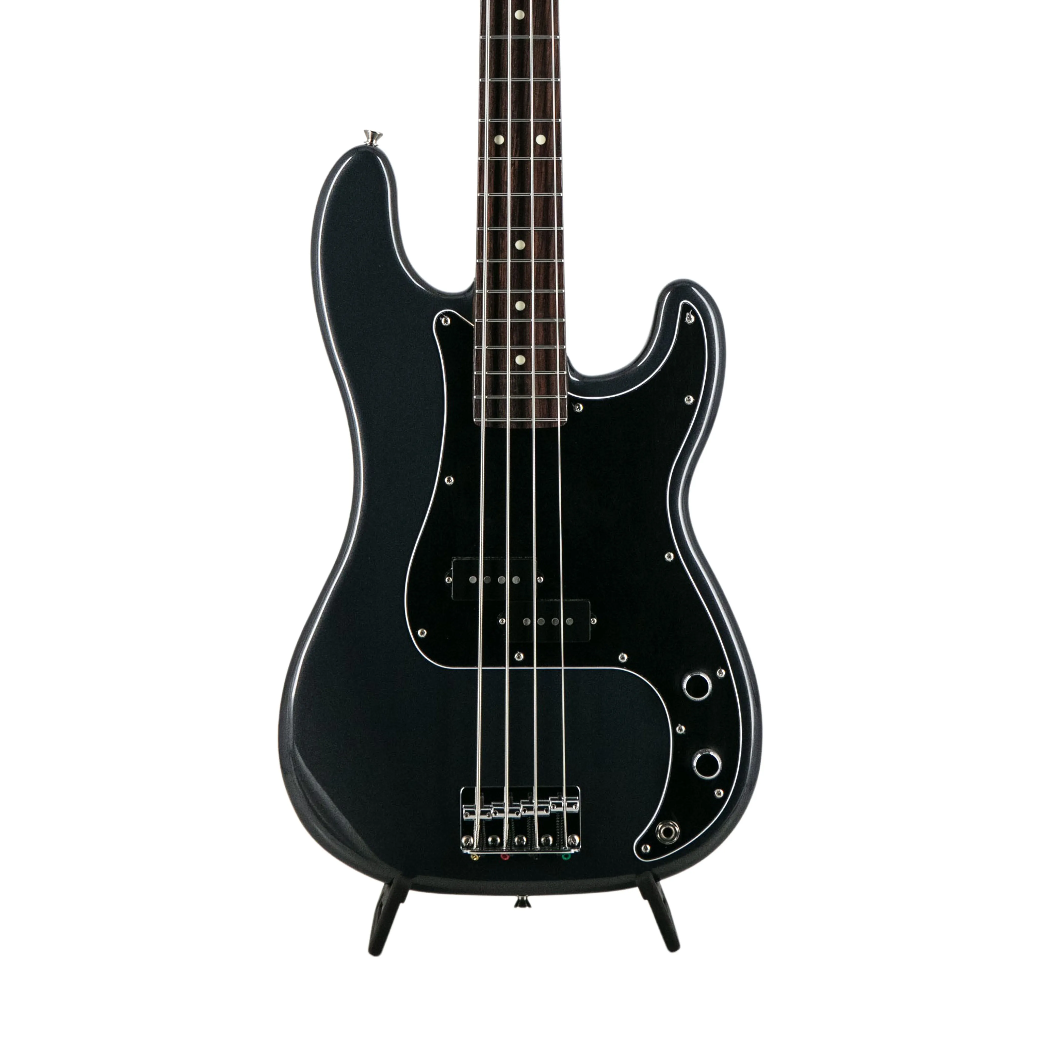 Fender FSR Collection Hybrid II Precision Bass Guitar, RW FB, Charcoal Frost Metallic