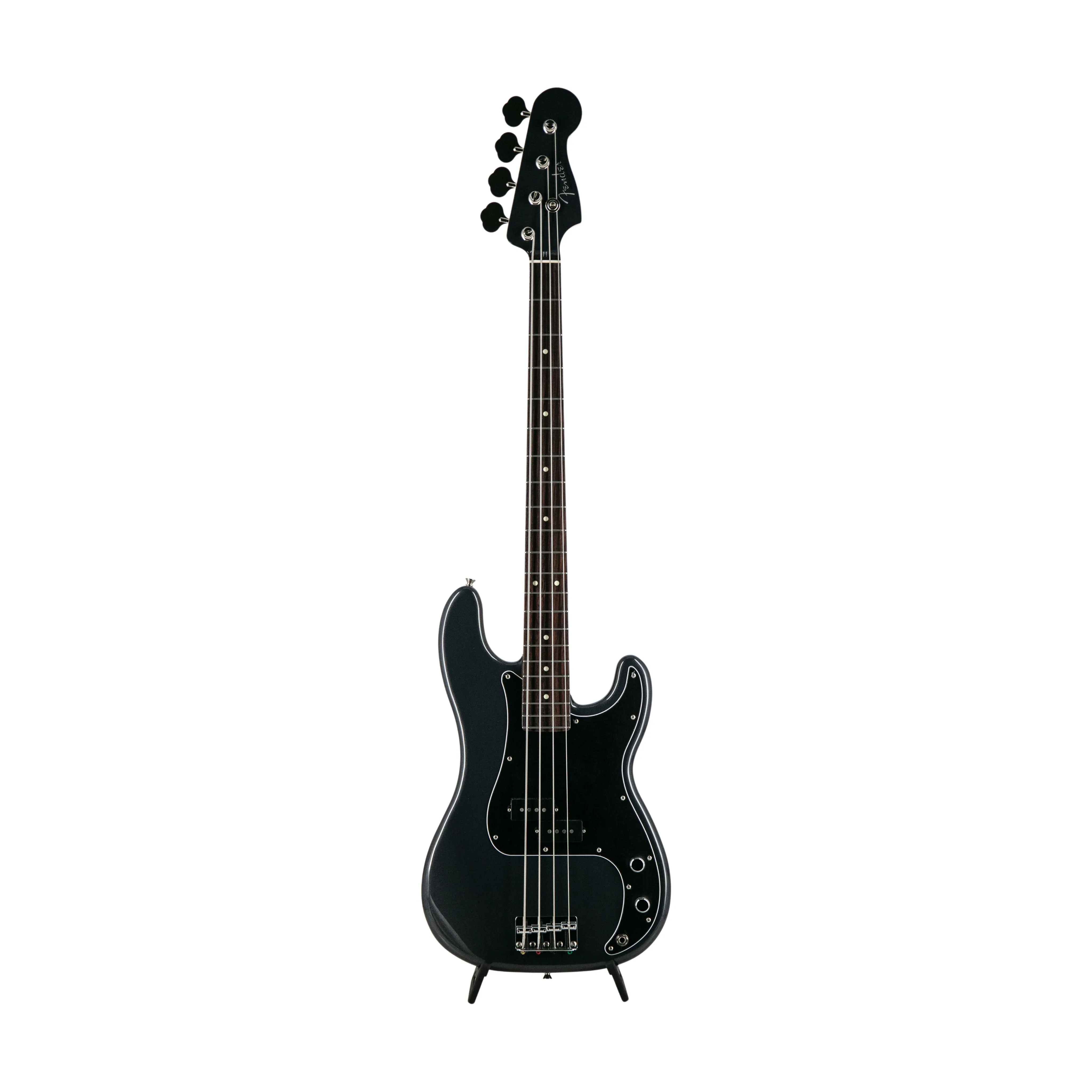 Fender FSR Collection Hybrid II Precision Bass Guitar, RW FB, Charcoal Frost Metallic