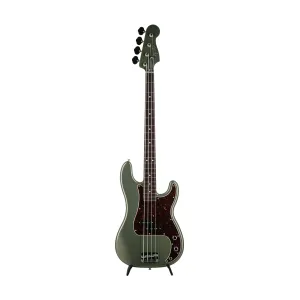 Fender FSR Collection Hybrid II Precision Bass Guitar, RW FB, Jasper Olive Metallic