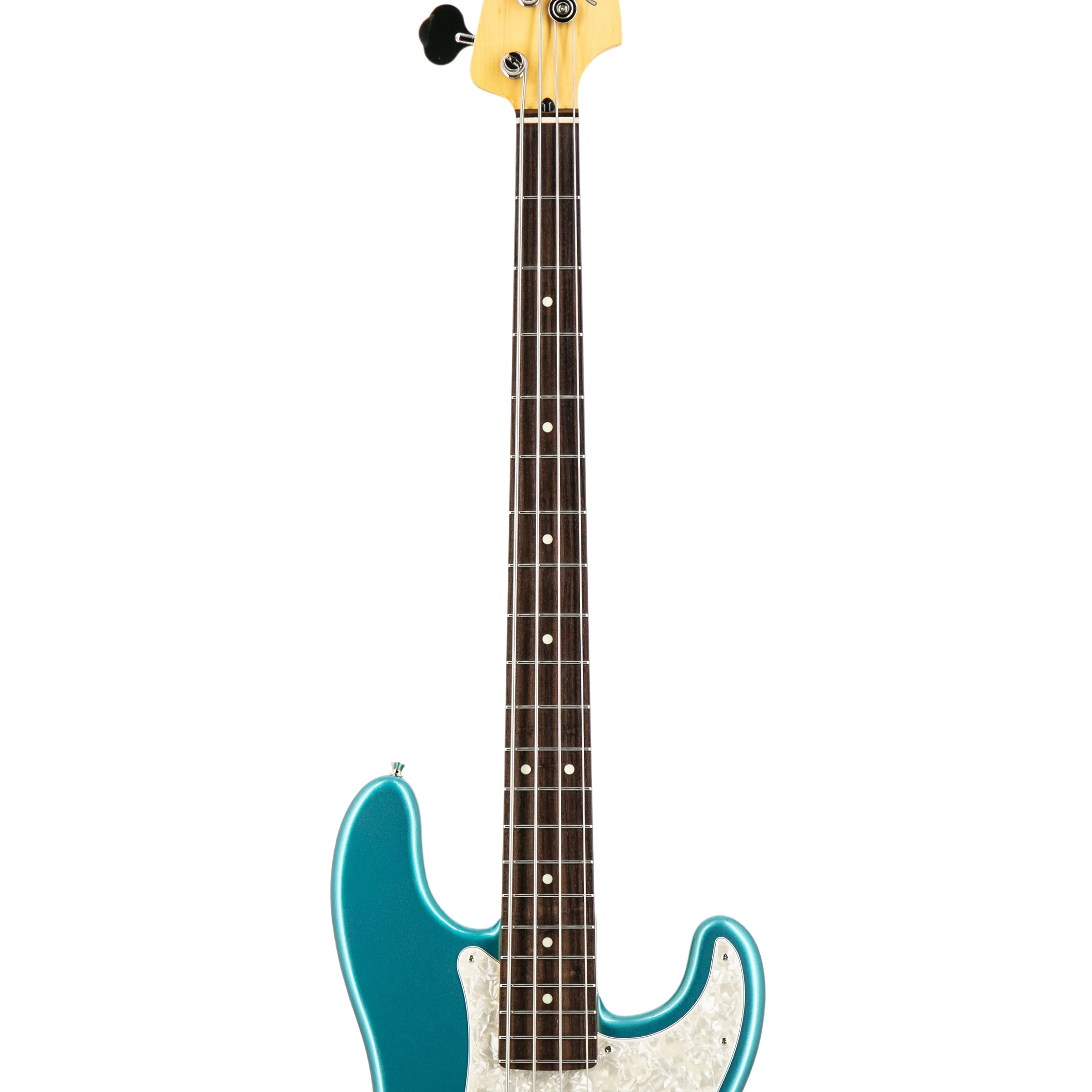 Fender FSR Collection Hybrid II Precision Bass Guitar, RW FB, Teal Green Metallic