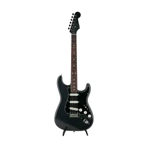 Fender FSR Collection Hybrid II Stratocaster Electric Guitar, RW FB, Charcoal Frost Metallic
