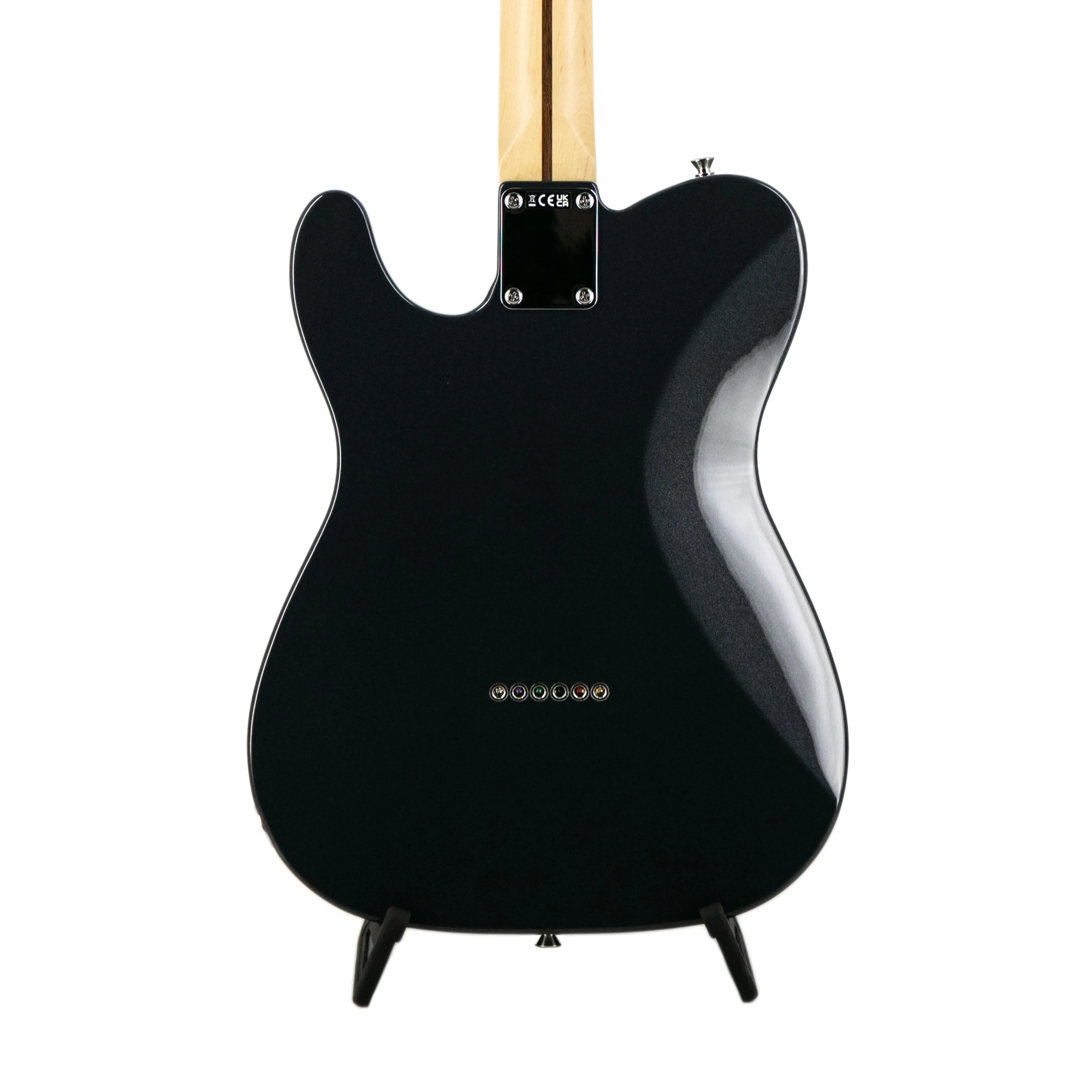 Fender FSR Collection Hybrid II Telecaster Electric Guitar, RW FB, Charcoal Frost Metallic
