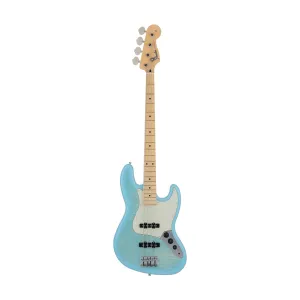Fender Japan Hybrid II Jazz Bass Guitar, Maple FB, Celeste Blue