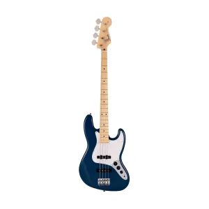 Fender Japan Hybrid II Jazz Bass Guitar, Maple FB, Indigo Transparent