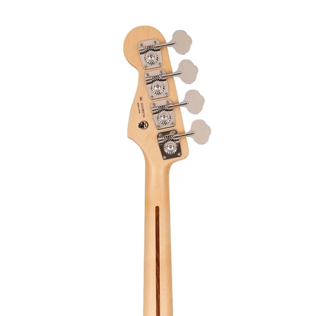Fender Japan Hybrid II Jazz Bass Guitar, Maple FB, Indigo Transparent