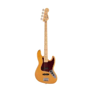 Fender Japan Hybrid II Jazz Bass Guitar, Maple FB, Vintage Natural