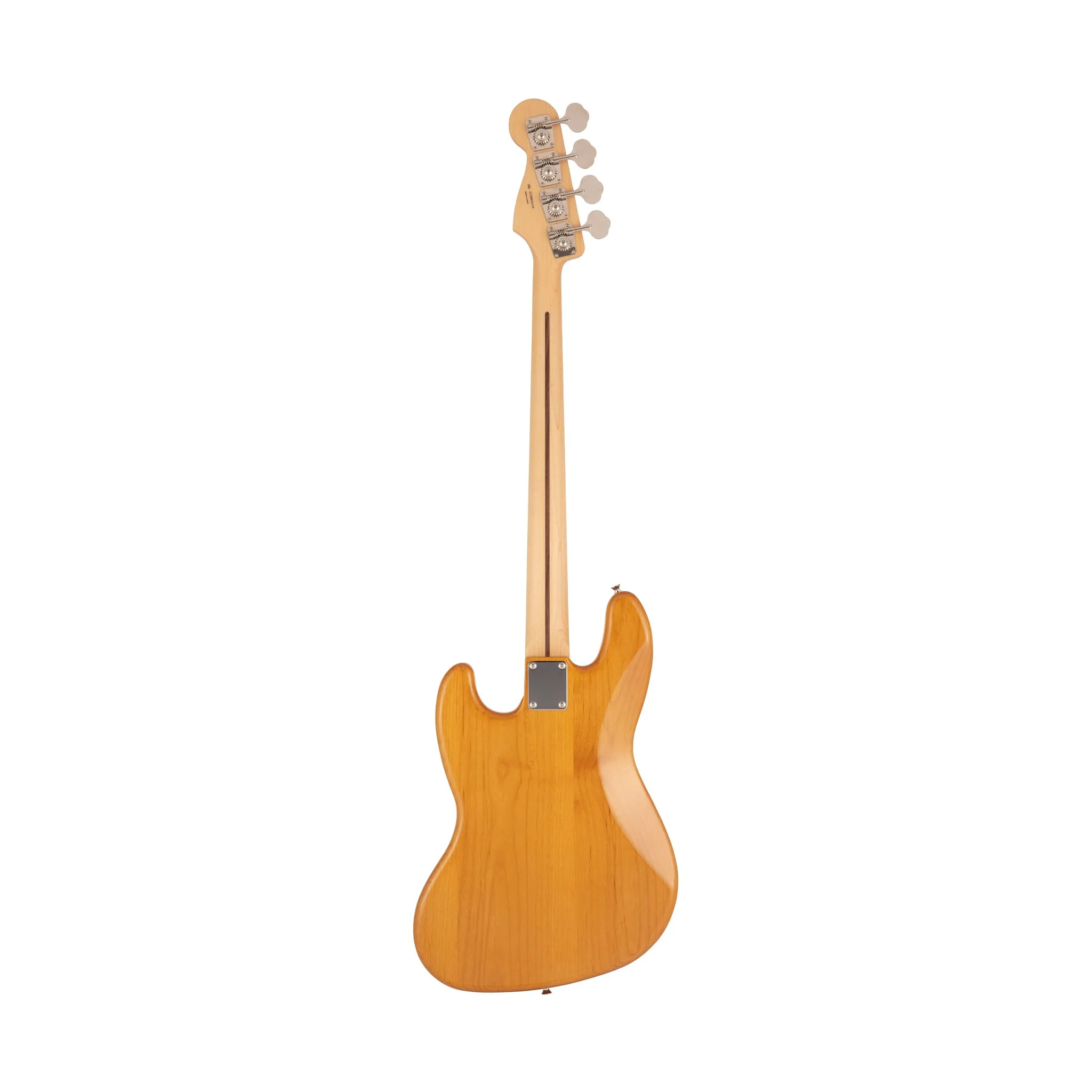Fender Japan Hybrid II Jazz Bass Guitar, Maple FB, Vintage Natural
