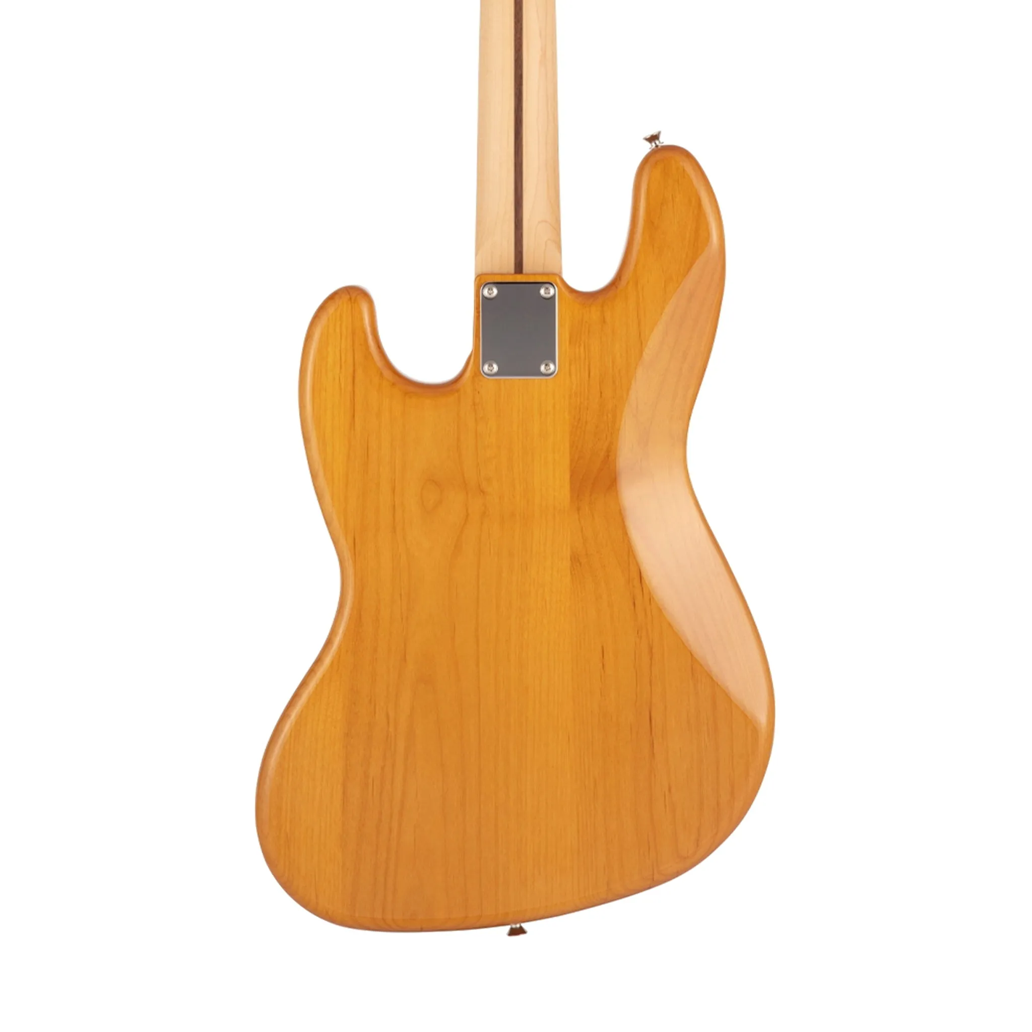 Fender Japan Hybrid II Jazz Bass Guitar, Maple FB, Vintage Natural
