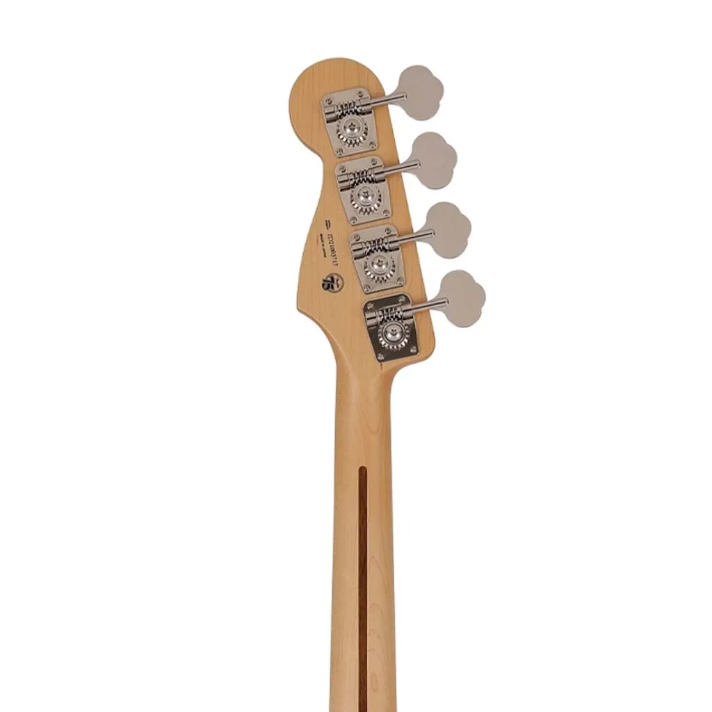 Fender Japan Hybrid II Jazz Bass Guitar, Maple FB, Vintage White