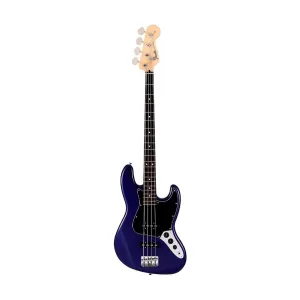 Fender Japan Hybrid II Jazz Bass Guitar, RW FB, Azure Metallic