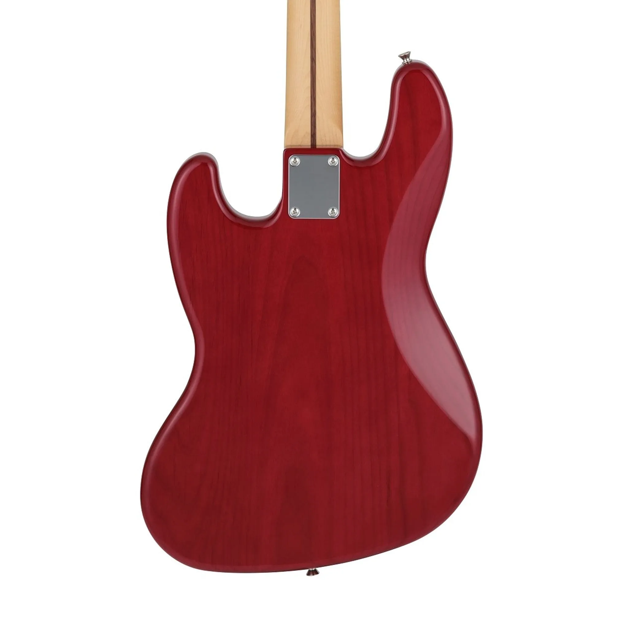 Fender Japan Hybrid II Jazz Bass Guitar w/Quilt Maple Top, RW FB, Red Beryl