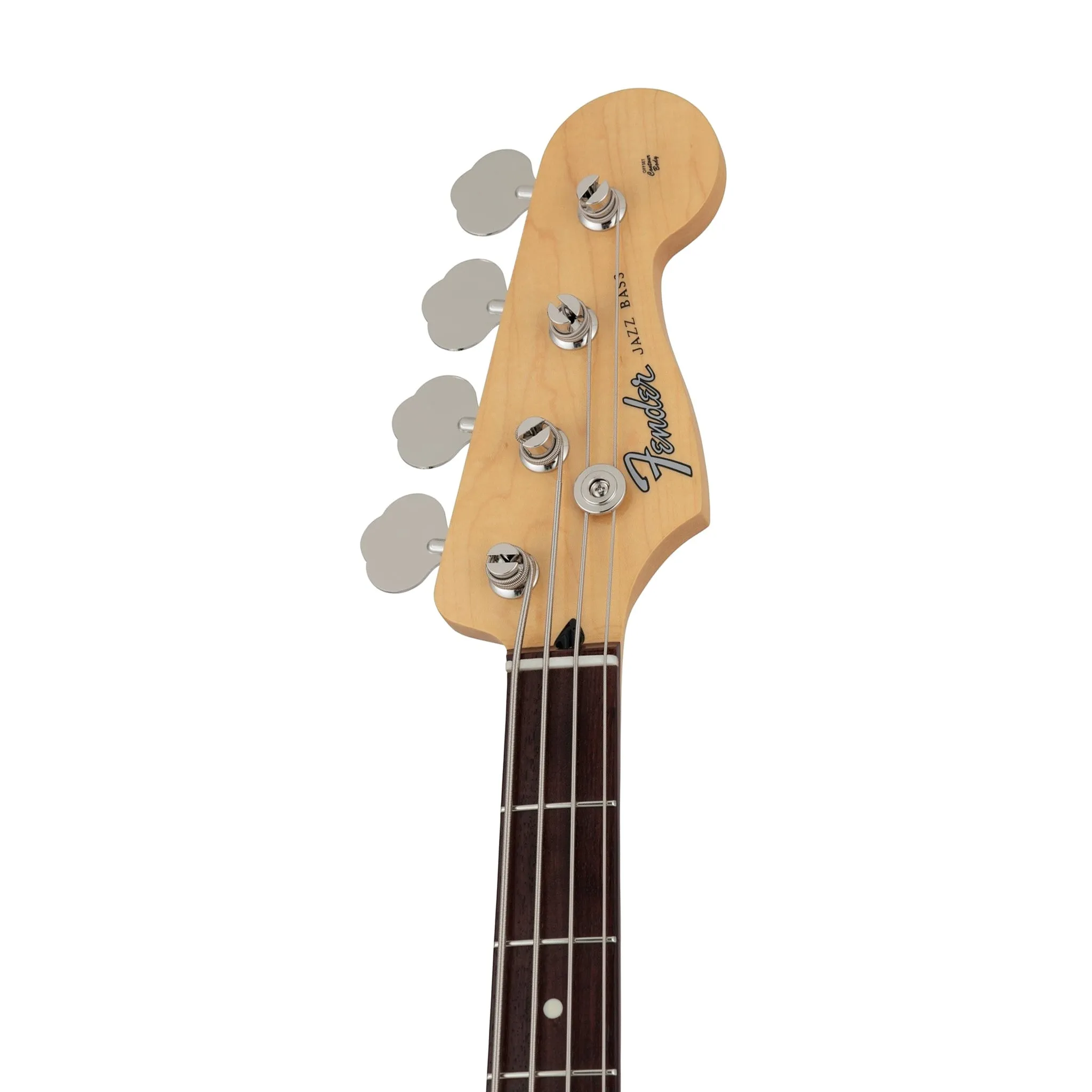 Fender Japan Hybrid II Jazz Bass Guitar w/Quilt Maple Top, RW FB, Red Beryl