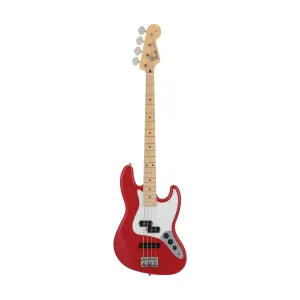 Fender Japan Hybrid II Jazz Bass PJ Guitar, Maple FB, Modena Red