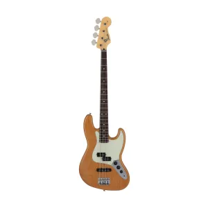 Fender Japan Hybrid II Jazz Bass PJ Guitar, RW FB, Vintage Natural