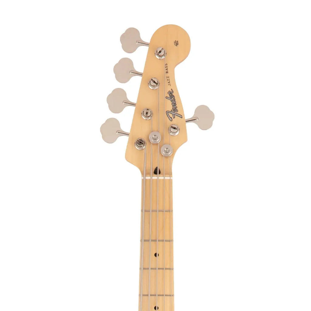Fender Japan Hybrid II Jazz Bass V Guitar, Maple FB, Modena Red