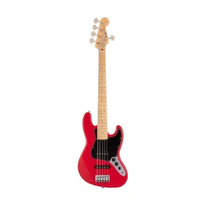 Fender Japan Hybrid II Jazz Bass V Guitar, Maple FB, Modena Red