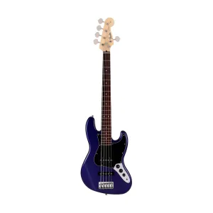 Fender Japan Hybrid II Jazz Bass V Guitar, RW FB, Azure Metallic