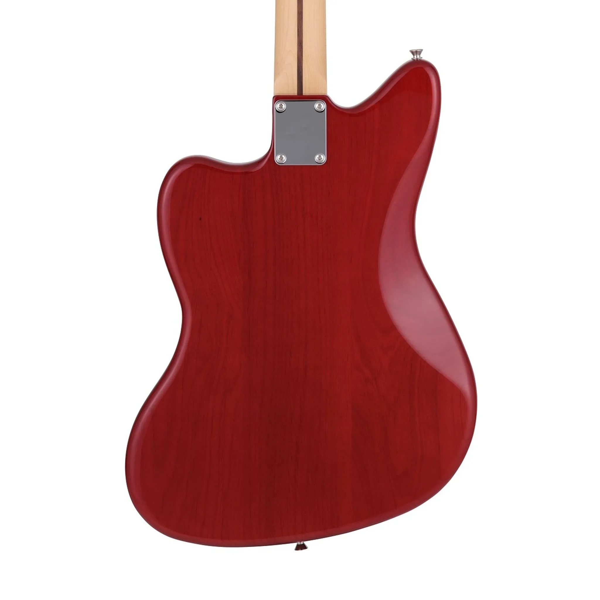 Fender Japan Hybrid II Jazzmaster Electric Guitar, Maple FB, Flame Sunset Orange Transparent