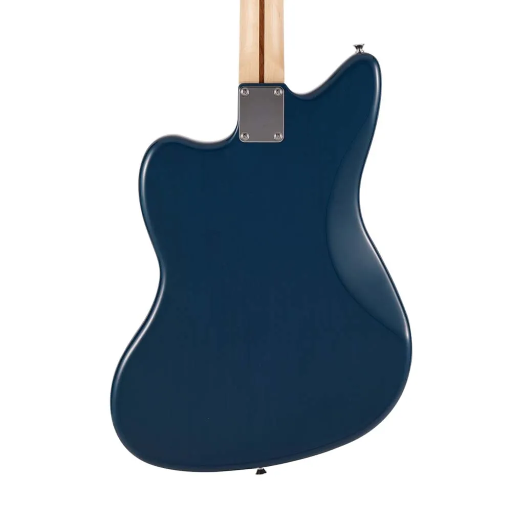 Fender Japan Hybrid II Jazzmaster Electric Guitar, Maple FB, Indigo Transparent