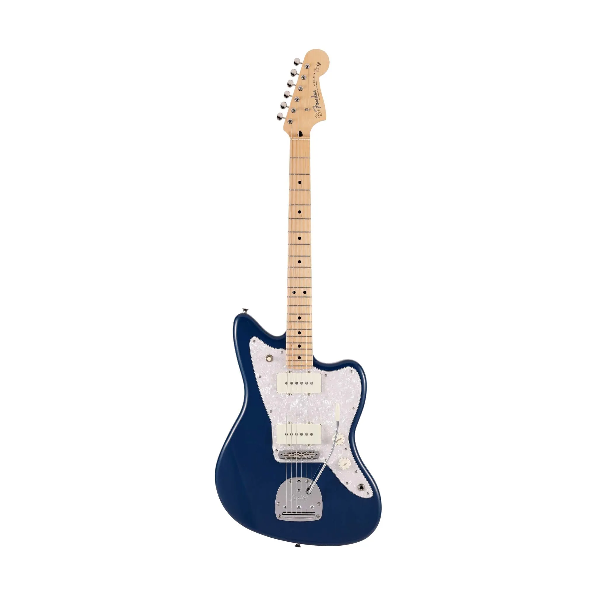 Fender Japan Hybrid II Jazzmaster Electric Guitar, Maple FB, Indigo Transparent