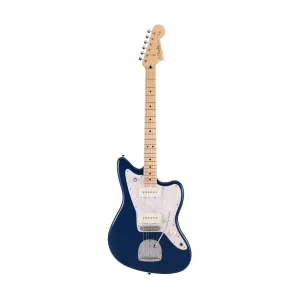 Fender Japan Hybrid II Jazzmaster Electric Guitar, Maple FB, Indigo Transparent
