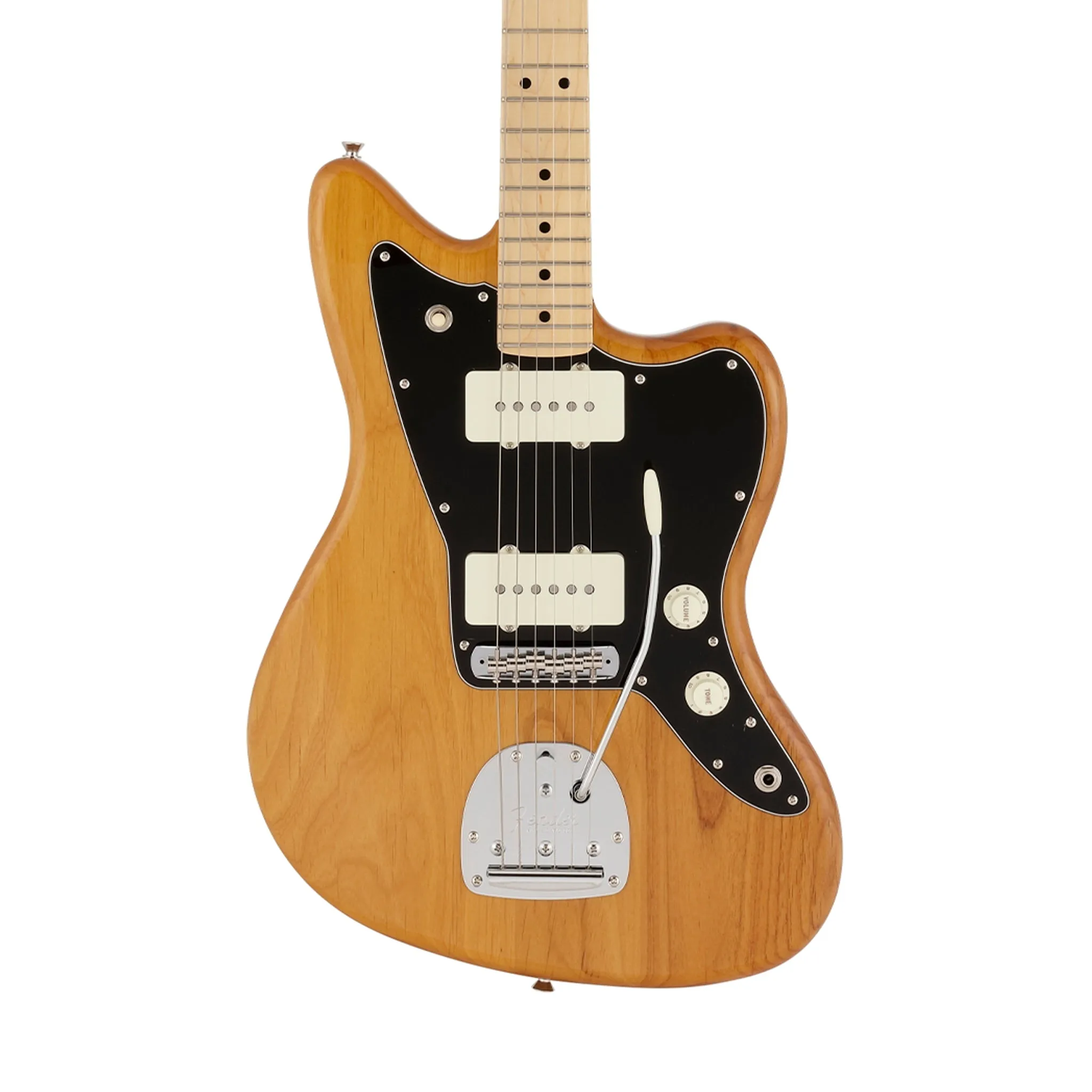 Fender Japan Hybrid II Jazzmaster Electric Guitar, Maple FB, Vintage Natural