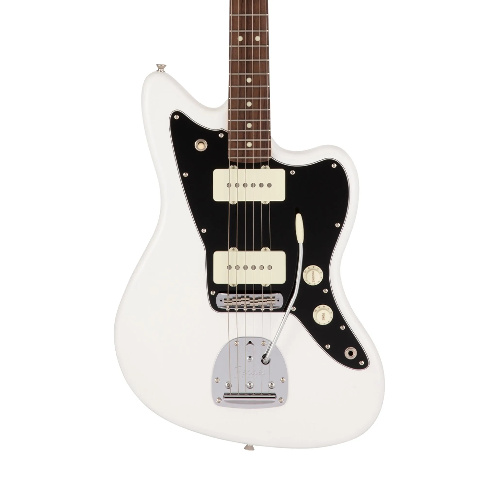 Fender Japan Hybrid II Jazzmaster Electric Guitar, RW FB, Arctic White