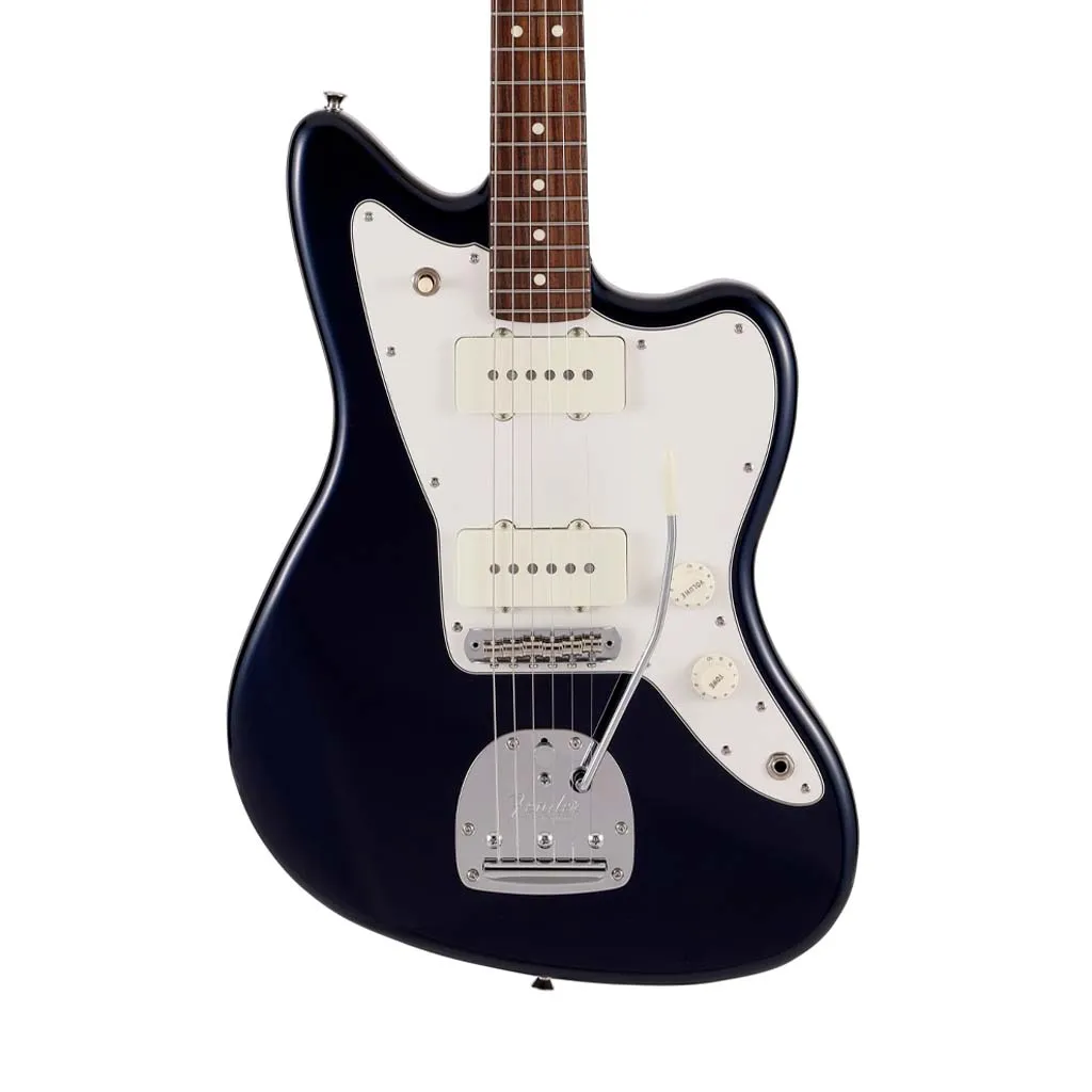 Fender Japan Hybrid II Jazzmaster Electric Guitar, RW FB, Gun Metal Blue