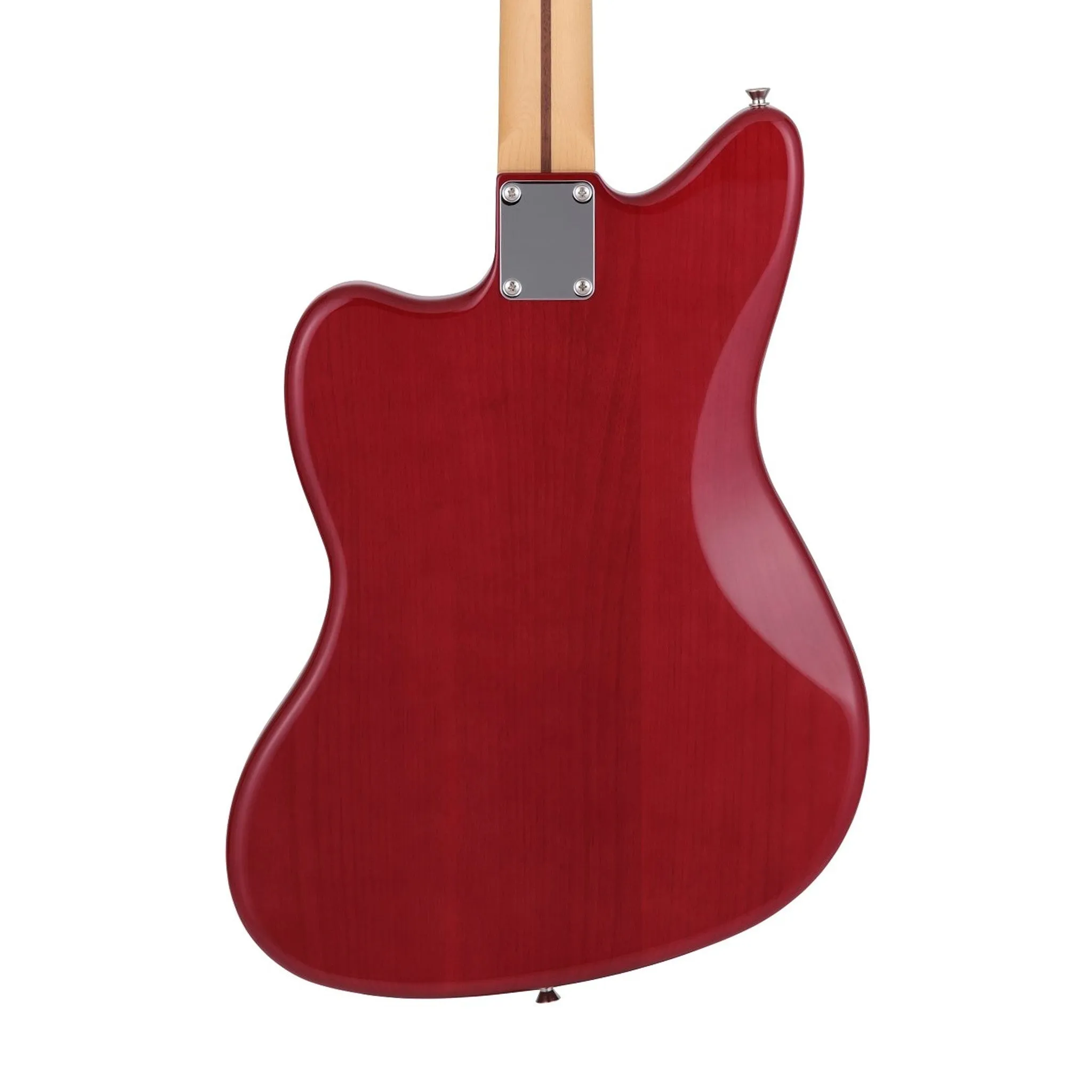 Fender Japan Hybrid II Jazzmaster Electric Guitar w/Quilt Maple Top, RW FB, Quilt Red Beryl