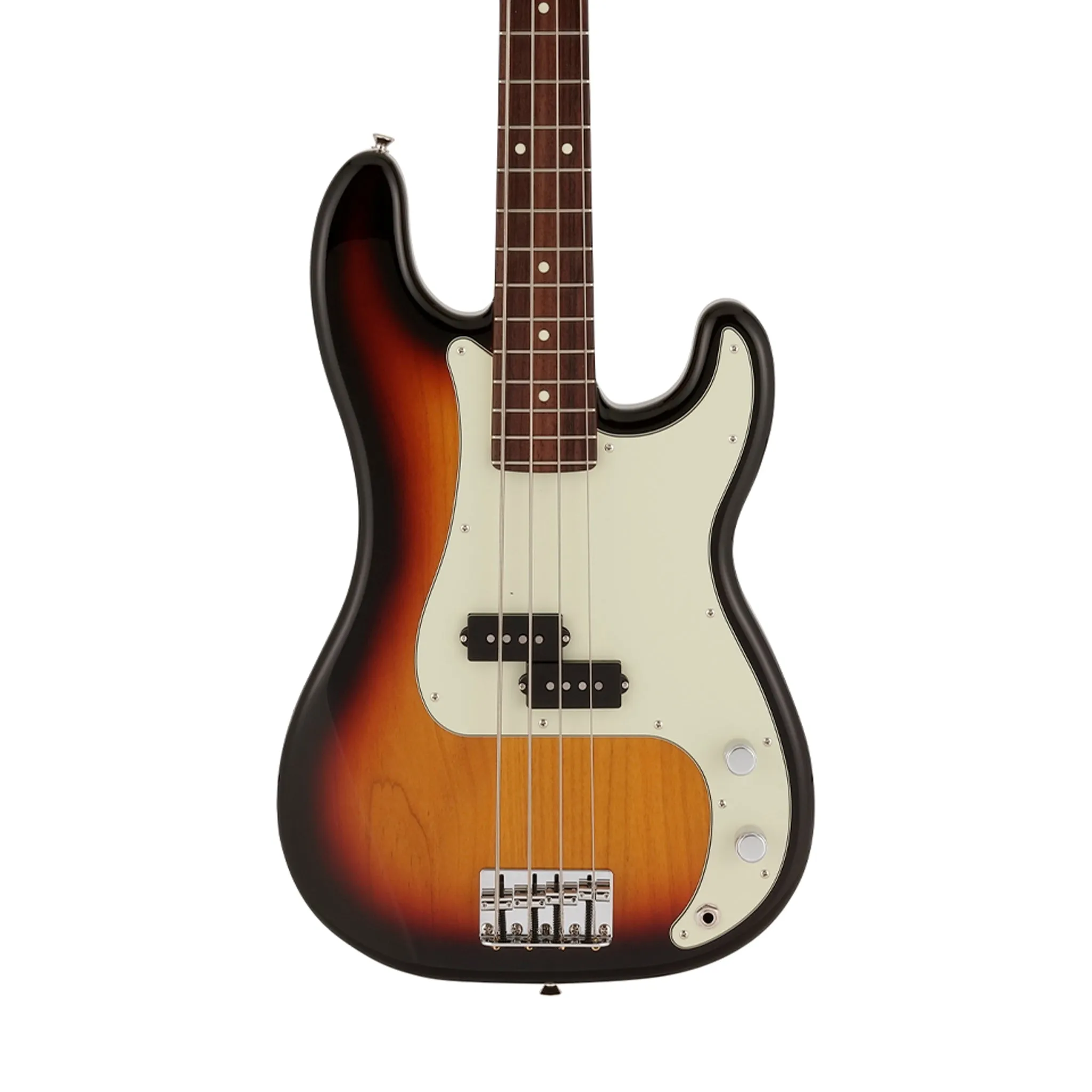 Fender Japan Hybrid II Precision Bass Guitar, RW FB, 3-Tone Sunburst