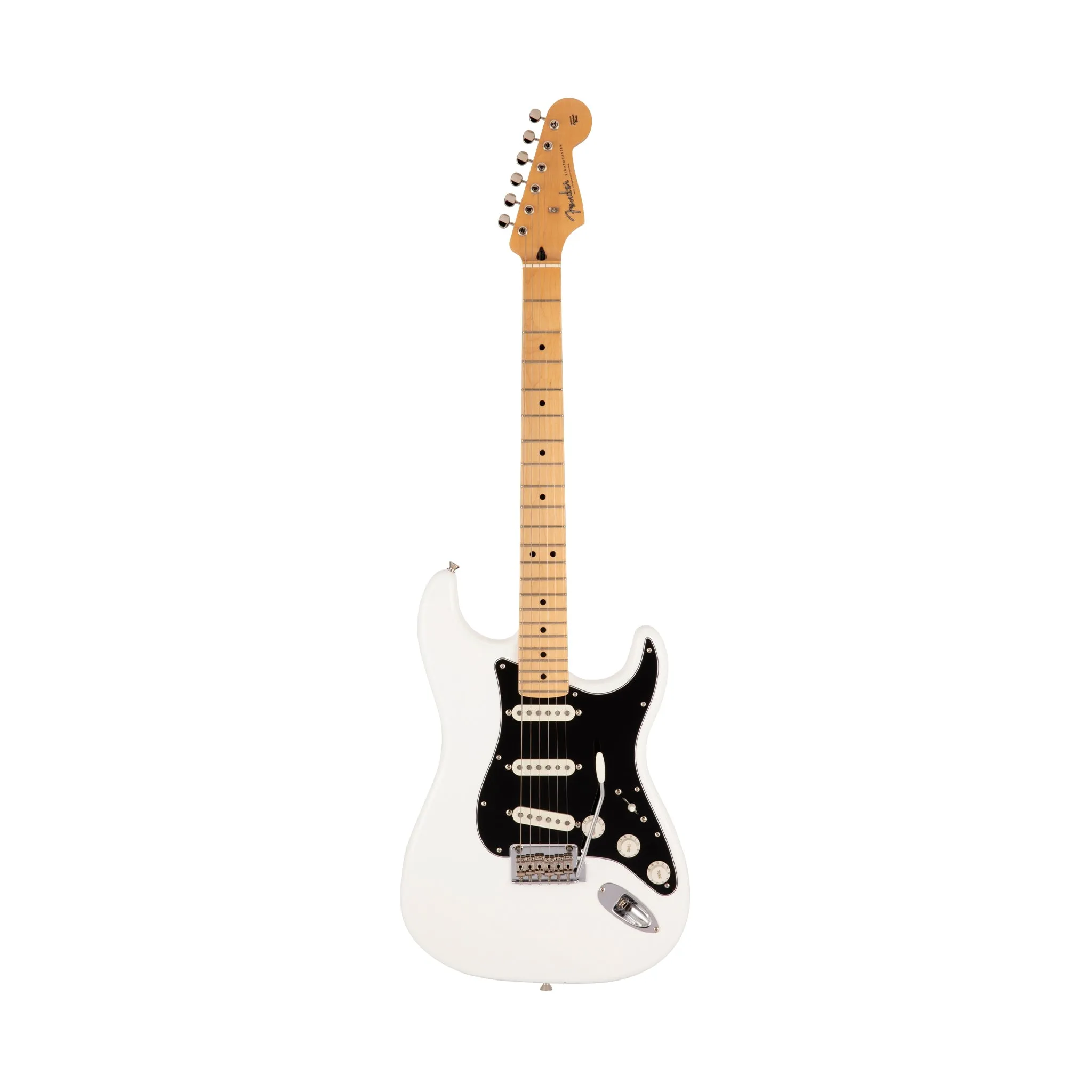 Fender Japan Hybrid II Stratocaster Electric Guitar, Maple FB, Arctic White